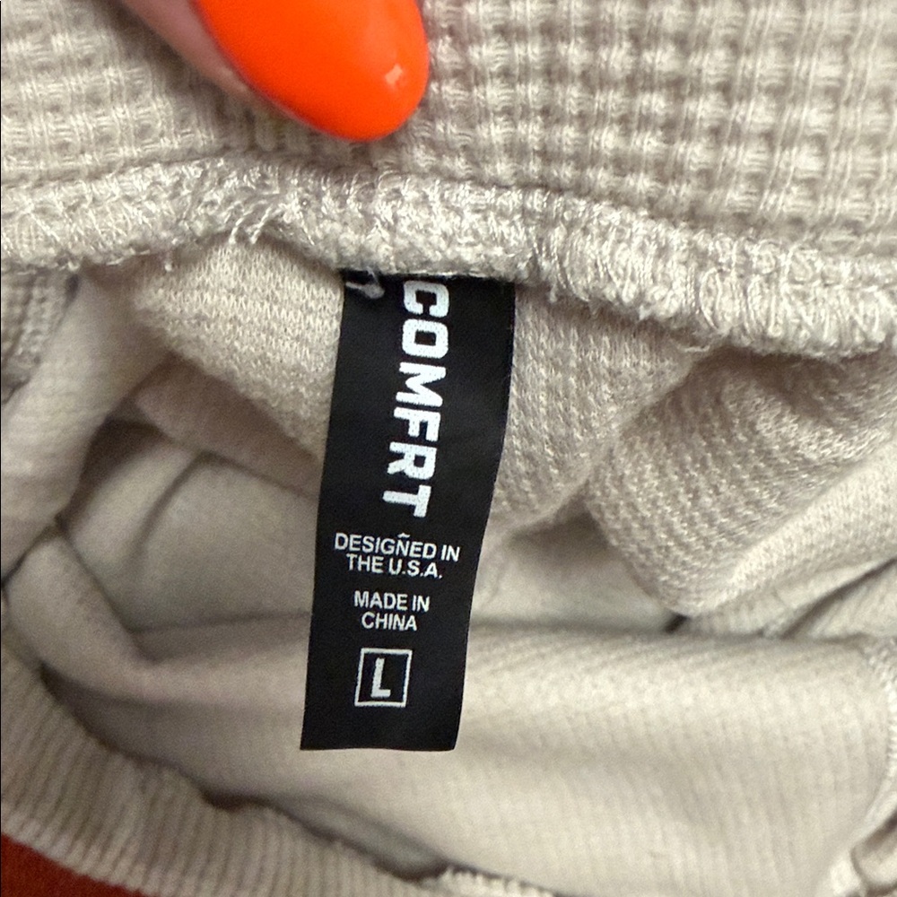 Women's Cream Wide-Leg Lounge Pants - Picture 3 of 3